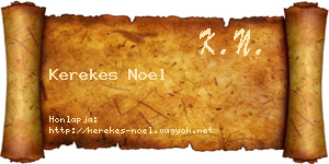 Kerekes Noel névjegykártya